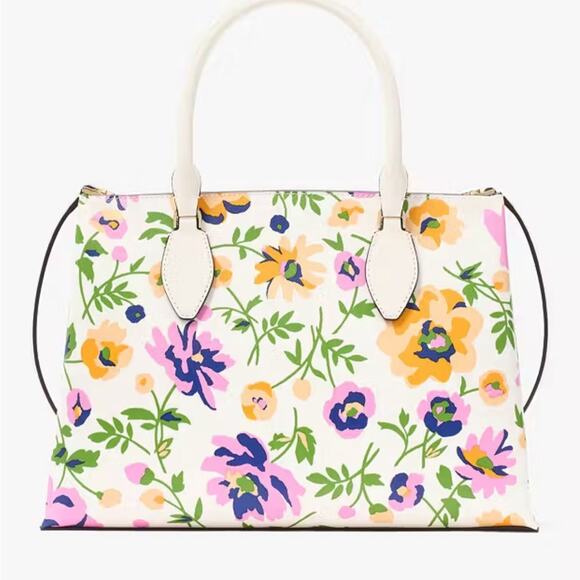NWT - Kate Spade - Rae Printed Medium Satchel - Picture 6 of 7